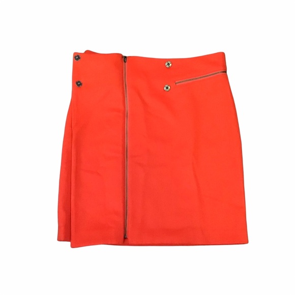 Tory Burch 2 Rosin 100% Brushed Wool Skirt - Picture 2 of 7